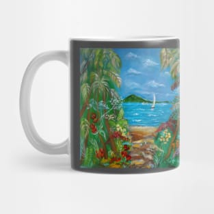 Tropical Path to the Beach Mug